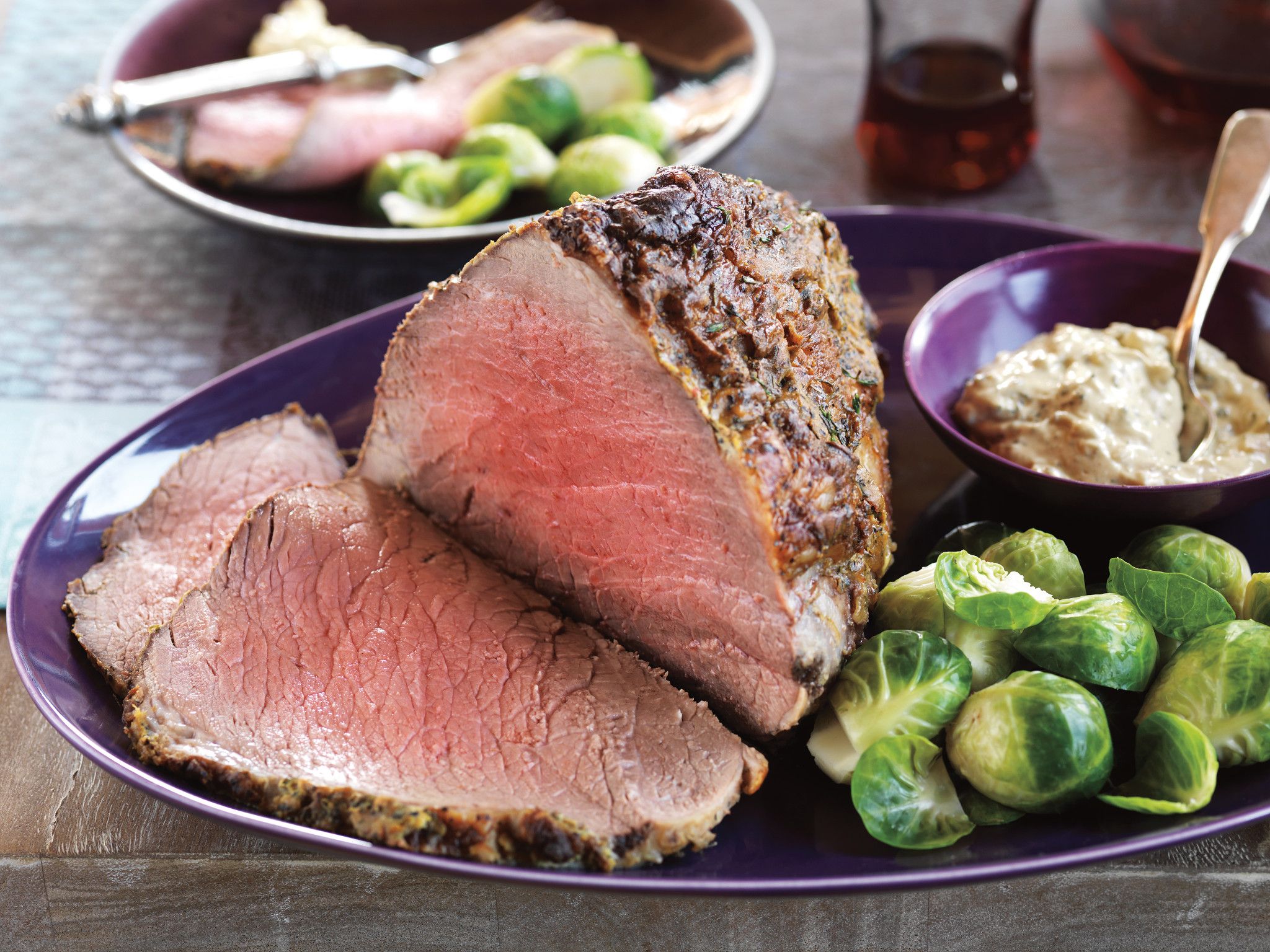 Herbed-Mustard Topped Beef Roast