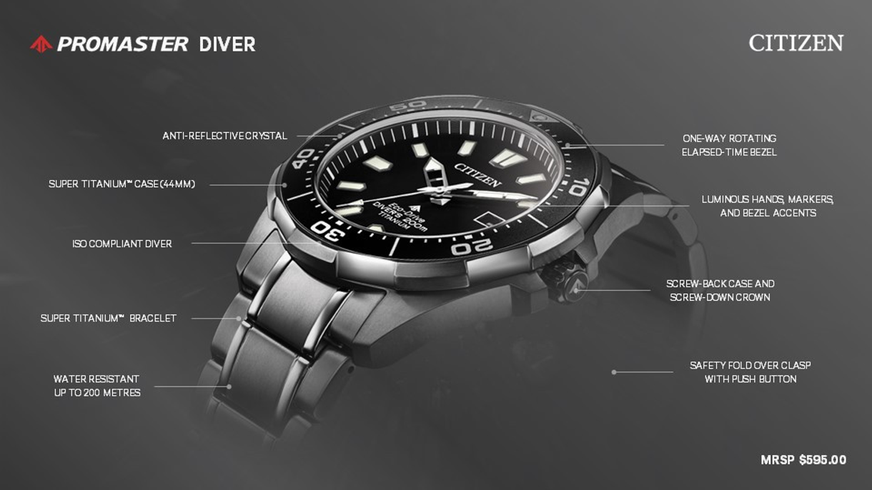 Promaster Diver Specs