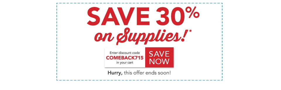 Get $50 off your next order of $150 or more! Use code COMEBACK15 in your cart. Hurry, this offer ends soon!