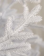 white Christmas tree branches