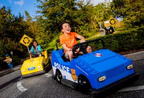 Kids enjoying Ford Driving School at LEGOLAND Florida Resort