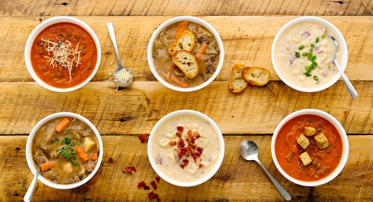 Tomato-Sweet Potato Soup With Kale