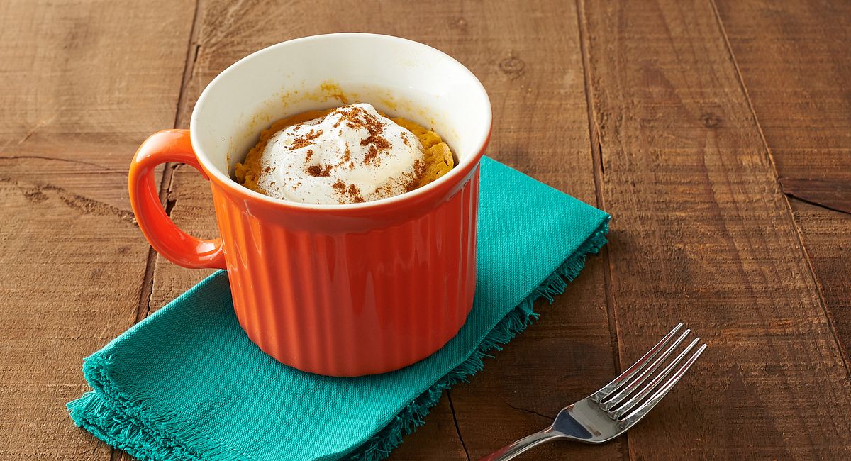 Pumpkin Spice-Ginger Mug Cake