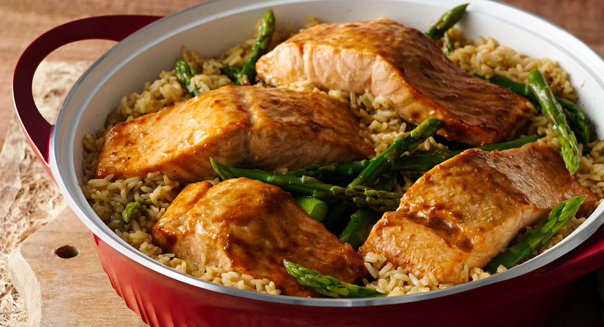 Teriyaki Roasted Salmon and Asparagus