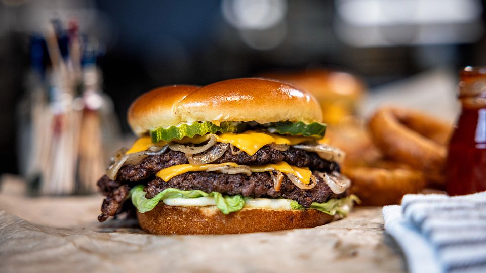 Cheesy Double Smashburgers