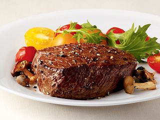Succulent Filet in a Field of Greens