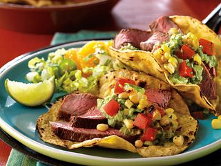 Cumin-Seasoned Steaks with Spicy Grilled Corn Salsa