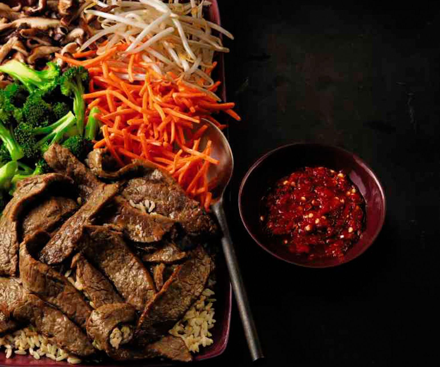 Bibimbap-Style Korean-Marinated Flank Steak