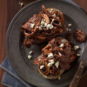 British-Style Beef Baked Potatoes