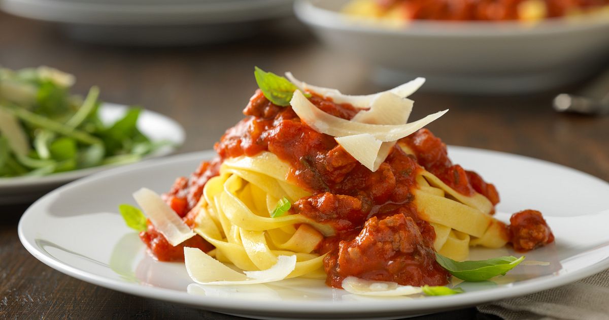 Beef Bolognese with Fresh Egg Pappardelle Pasta | Beef Loving Texans | Beef Loving Texans is your one-stop information center for beef recipes, cooking techniques and real life stories. Lean more about beef today. Brought to you by the Texas Beef Council.