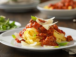 Beef Bolognese with Fresh Egg Pappardelle Pasta