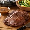 Beef Flat Iron Steak with Balsamic Pepper Sauce