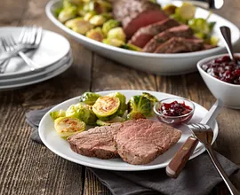Classic Beef Tenderloin Roast with Cranberry Drizzle