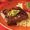 Spicy Lemon Pesto Flat Iron Steaks