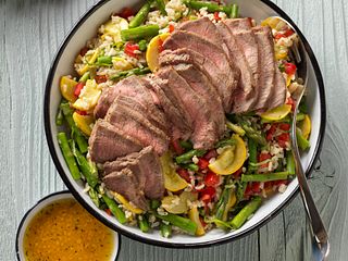 Farmer's Market Vegetable, Beef & Brown Rice Salad