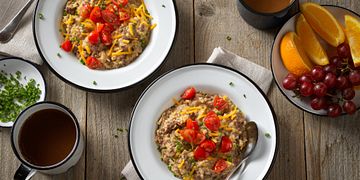 Beef Sausage Savory Oats