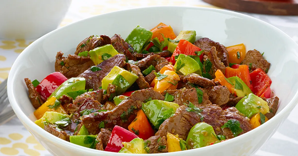 Lemongrass Beef with Avocado | Beef Loving Texans | Beef Loving Texans is your one-stop information 