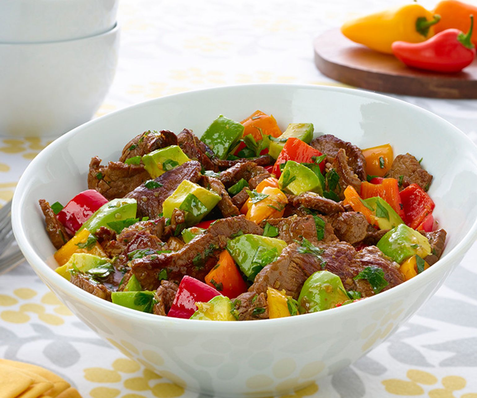 Lemongrass Beef with Avocado