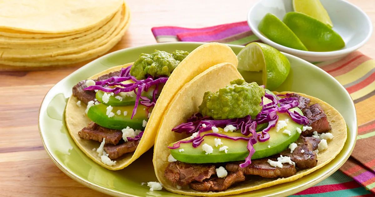 Beef Tacos with Pomegranate Guacamole | Beef Loving Texans | Beef Loving Texans is your one-stop inf