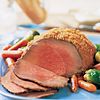 Three-Mustard Beef Sirloin Tip Roast with Vegetables