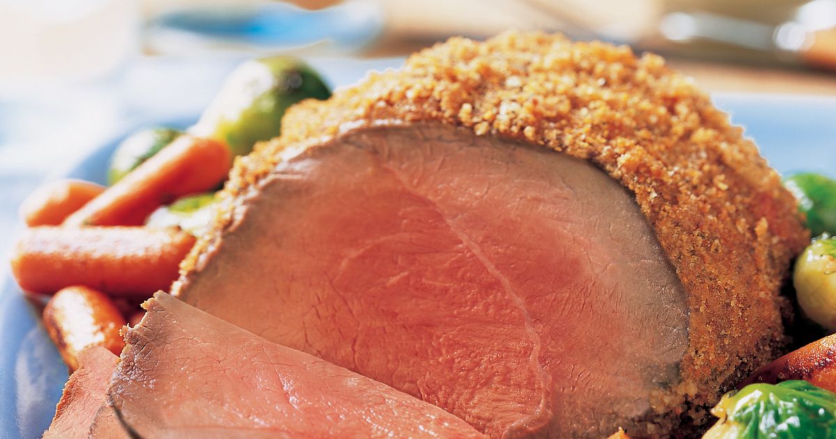 Three-Mustard Beef Sirloin Tip Roast with Vegetables | Beef Loving Texans | Beef Loving Texans is yo
