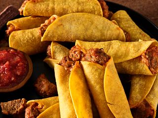 Air Fryer Meatball Taquitos