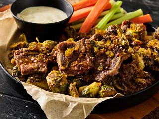 Flanken Short Ribs with Brussels Sprouts