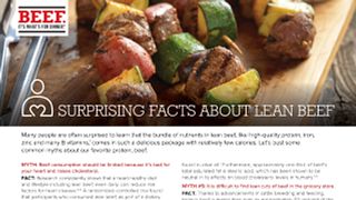 Surprising Facts About Lean Beef