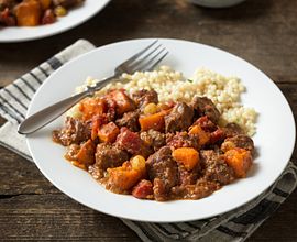 Moroccan Beef and Sweet Potato Stew