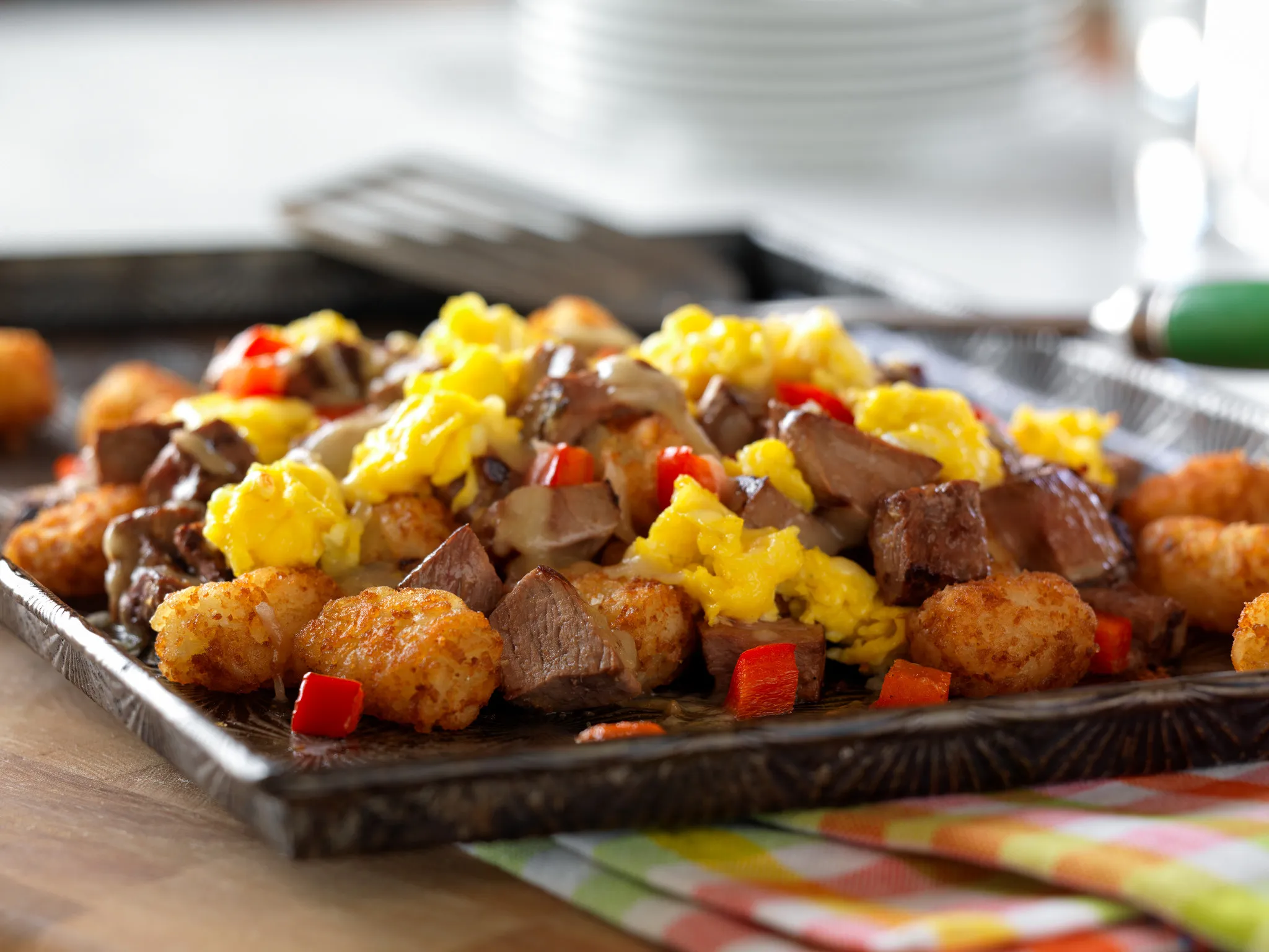 Mexican Beef Breakfast Nachos