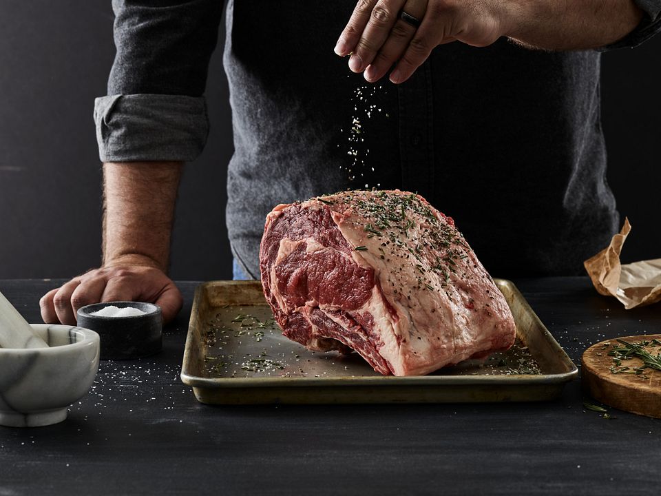 Smoked Herb Rib Roast