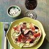 Mediterranean Beef  Pitas with Yogurt-Cucumber Sauce