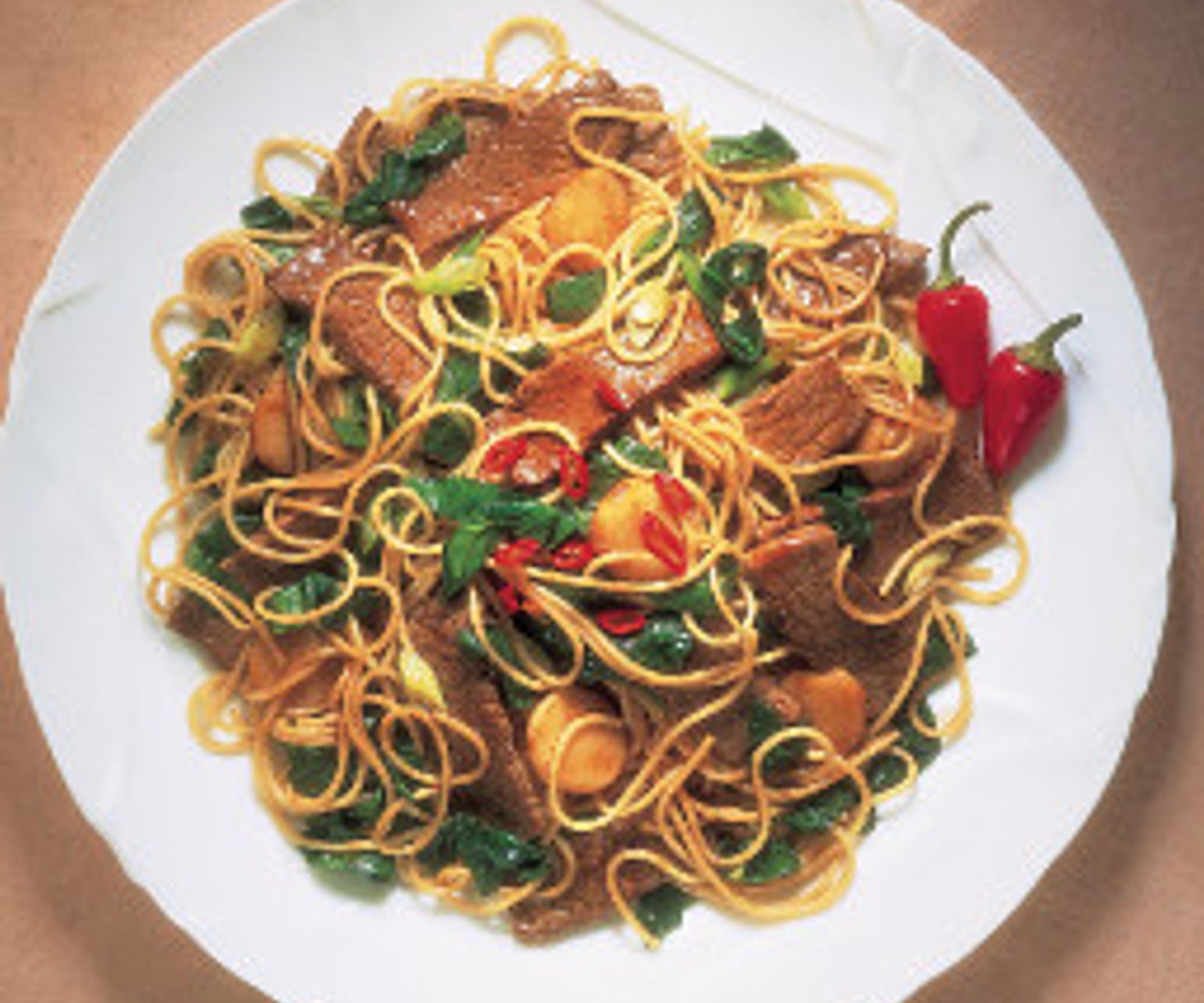 Stir-Fry Beef & Spinach with Noodles