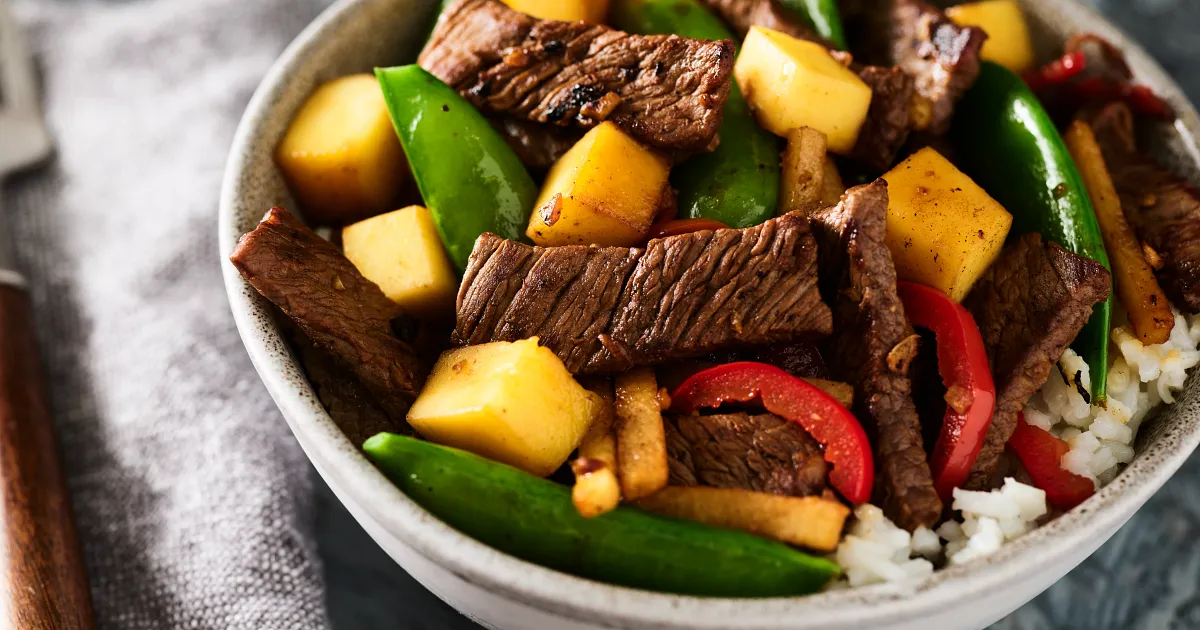 Vegetable-Mango Beef Stir-Fry | Beef Loving Texans | Beef Loving Texans is your one-stop information