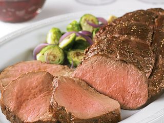 Beef Tenderloin with Easy Cranberry Balsamic Sauce
