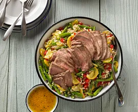 Farmer's Market Vegetable, Beef & Brown Rice Salad