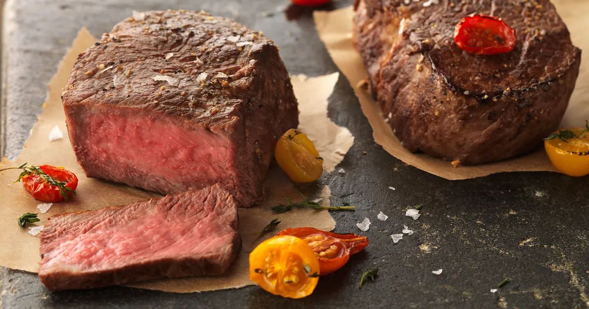 Lemon-Pepper Ribeye Filets with Roasted Tomatoes | Beef Loving Texans | Beef Loving Texans is your o