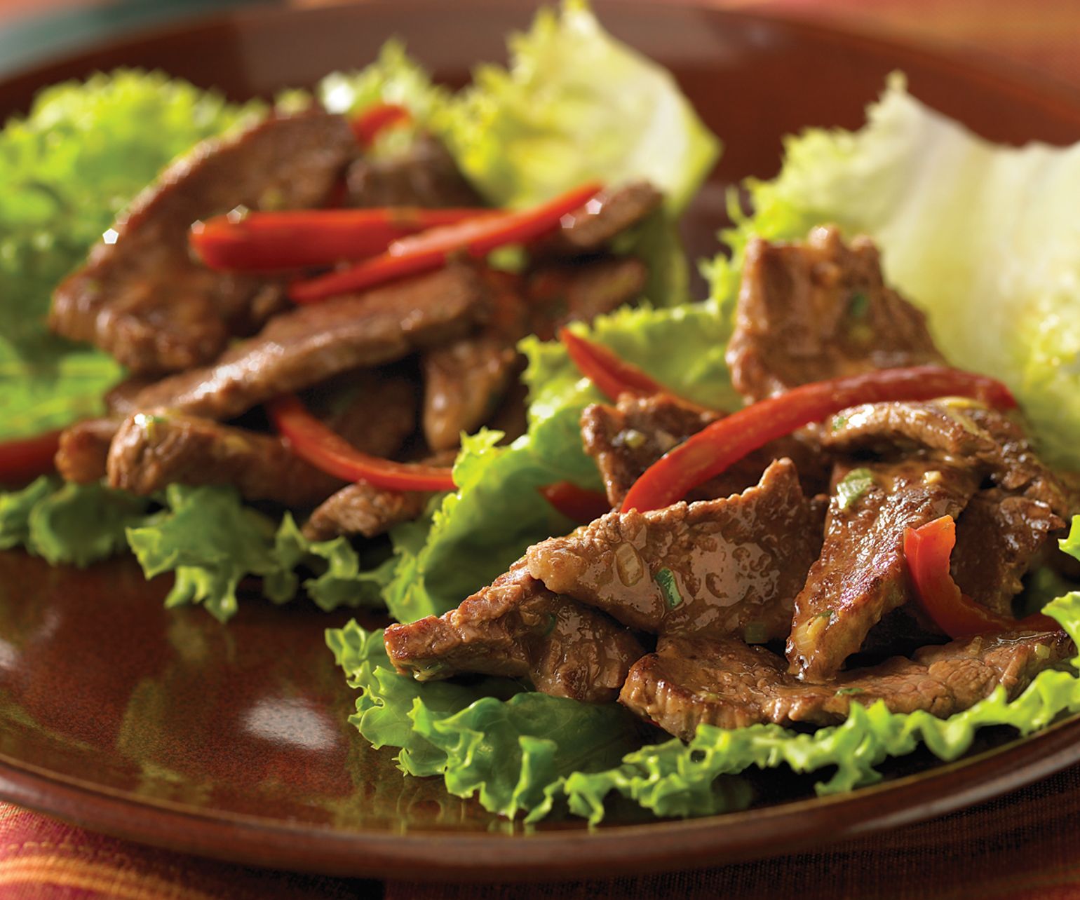 Thai Beef Wok ‘n Roll-Ups