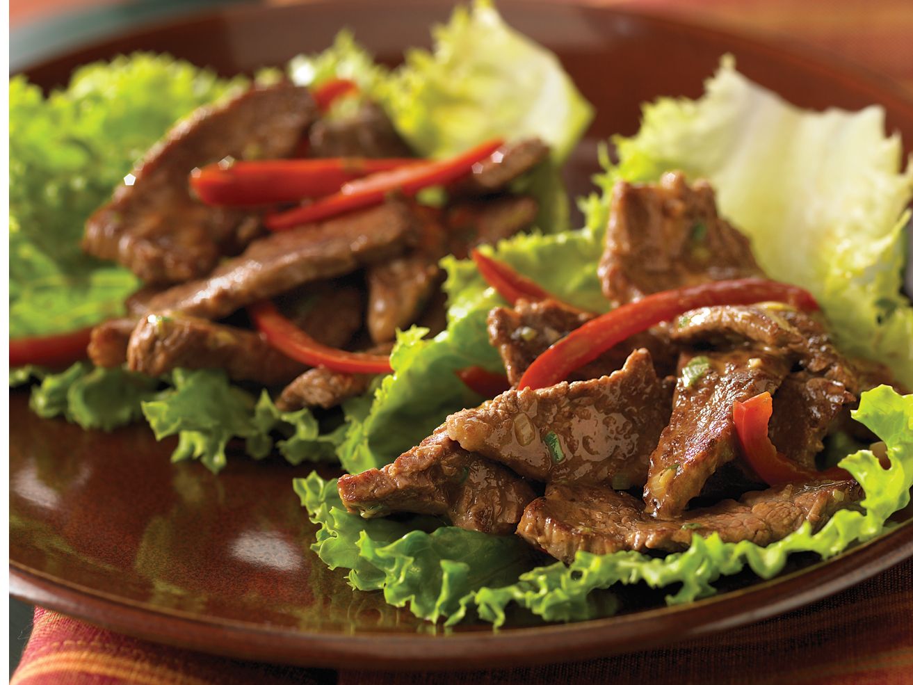 Thai Beef Wok 'n Roll-Ups