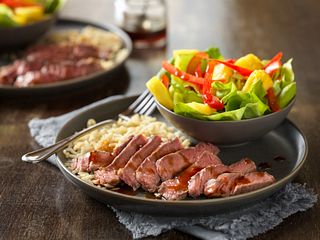 Pineapple-Soy Glazed Beef Steaks