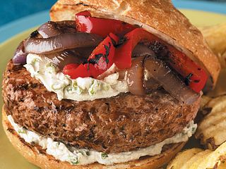 Garlic-Herb Cheeseburger