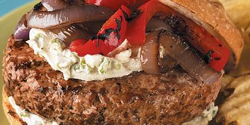 Garlic-Herb Cheeseburger