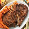 Spicy Ribeye Steaks with Ginger-Orange Grilled Carrots