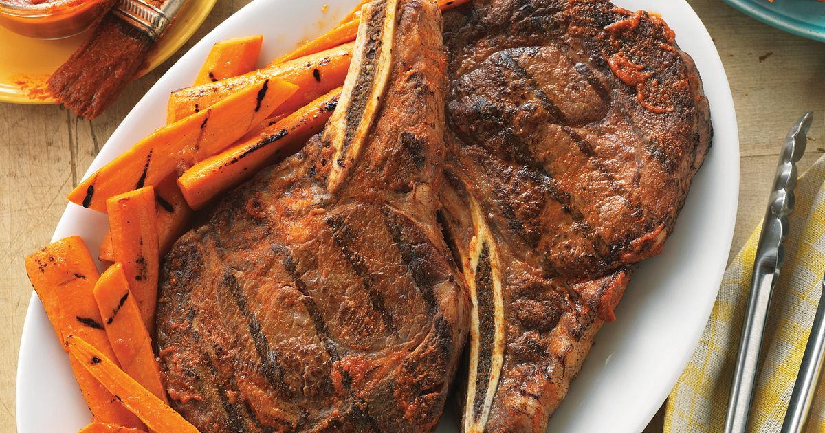 Spicy Ribeye Steaks With Ginger Orange Grilled Carrots Beef Loving Texans Beef Loving Texans 