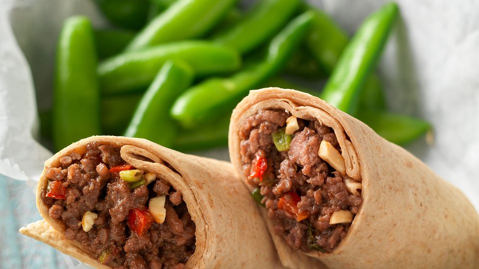Beefy PB & J Wraps