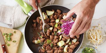 Korean Beef Skillet Step Shot
