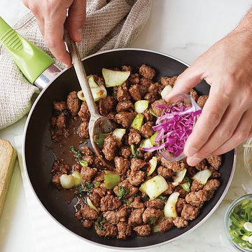 Korean Beef Skillet Step Shot