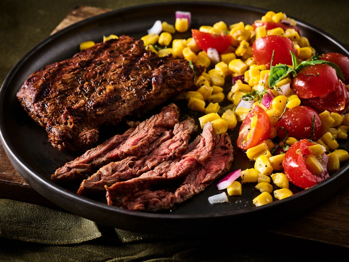 Marinated top skirt steak