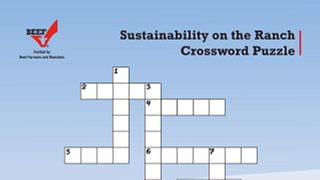 Sustainability on the Ranch Crossword