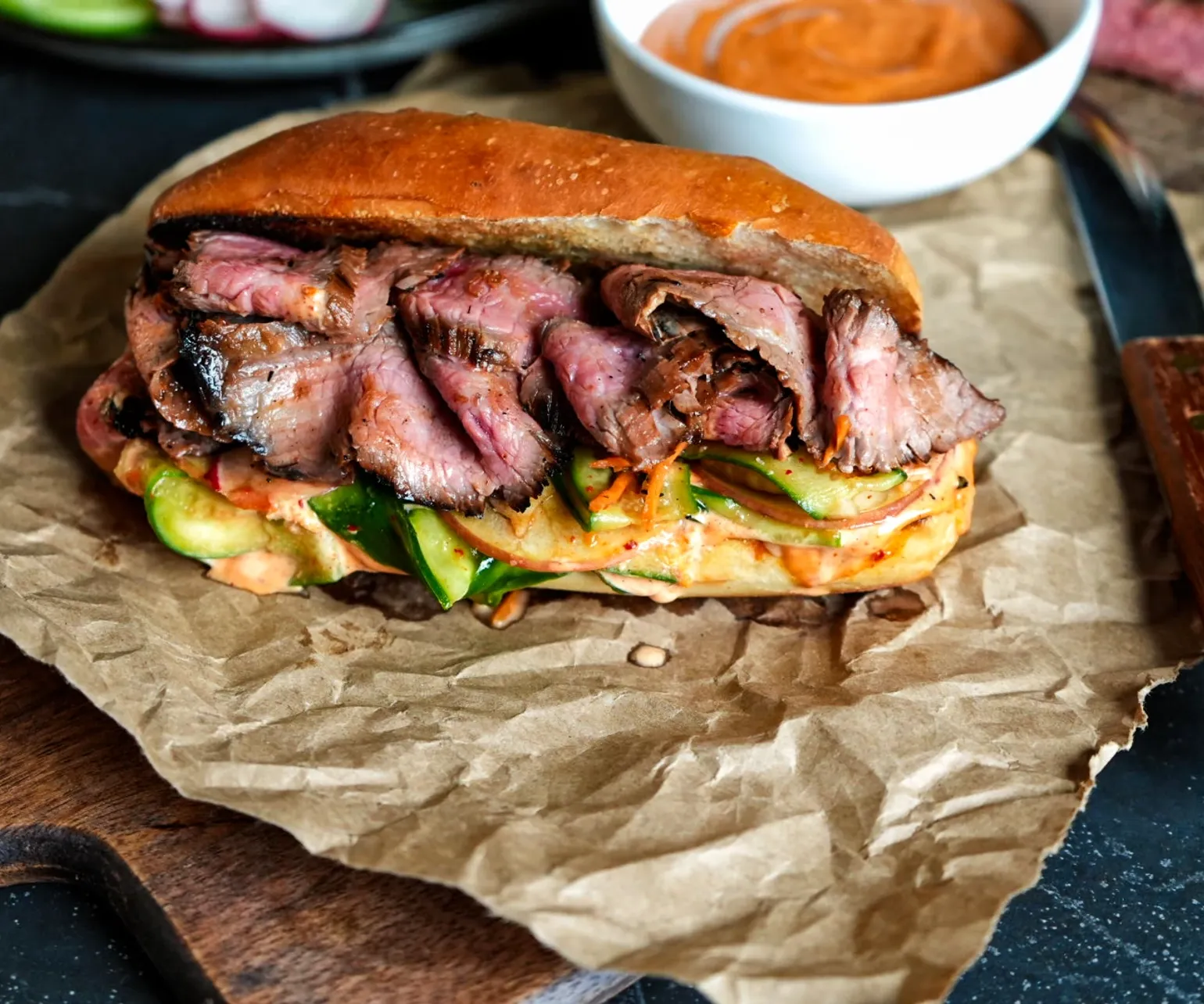 Bulgogi Steak Sandwiches
